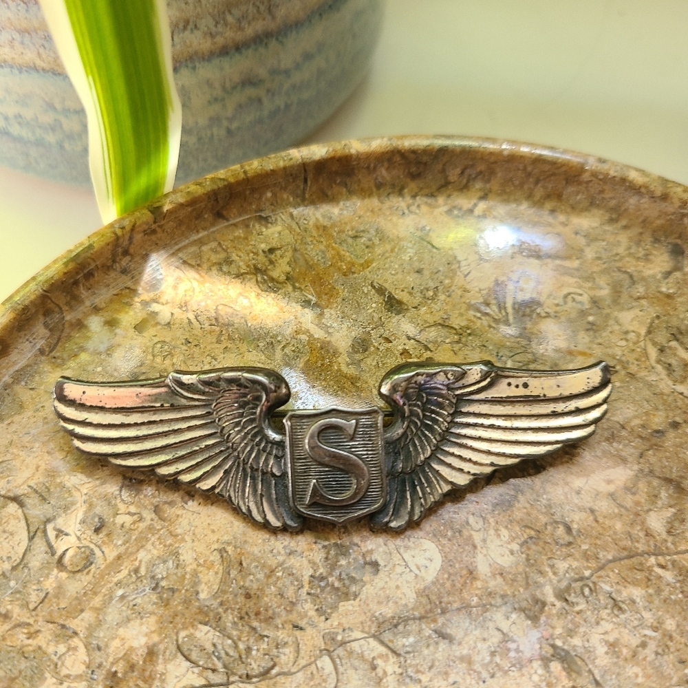 Sterling Silver 925 WWII Service Pilot's Wing